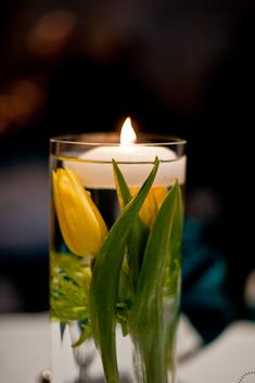 Floating candle centerpiece